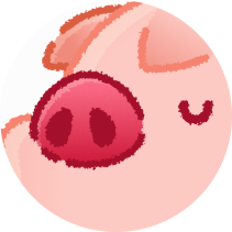 circle piggy